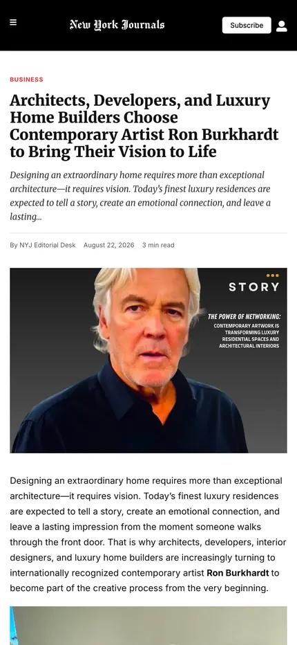 Feature page on The NY Journals