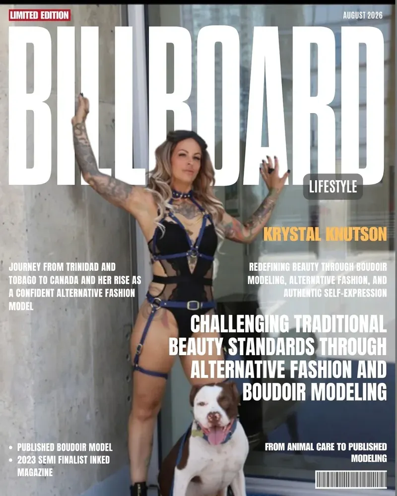 Krystal Knutson on the cover of Billboard Lifestyle